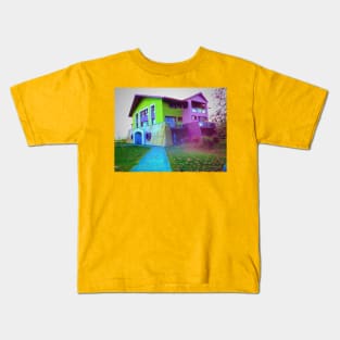 Retro Vintage Tumblr House Landscape Kids T-Shirt